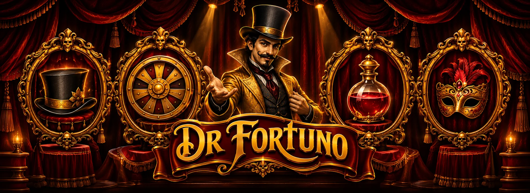 Dr Fortuno gameplay, the Wheel of Fortuno mid-spin
